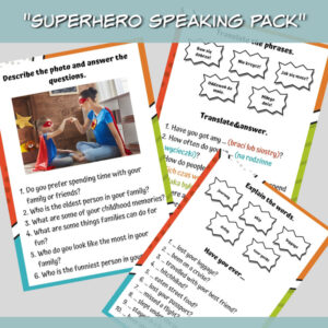 Zestaw Superhero Speaking Pack