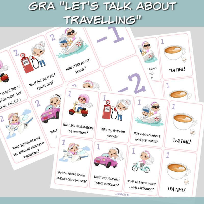 Gra Let's talk about travelling