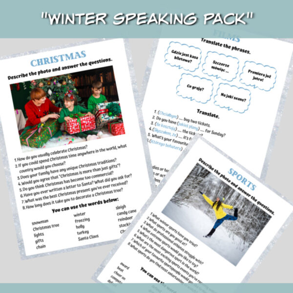 Zestaw Winter Speaking Pack