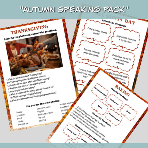 Zestaw Autumn Speaking Pack