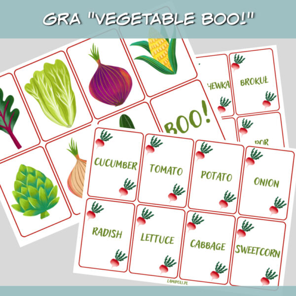 Gra Vegetable BOO! gra do druku