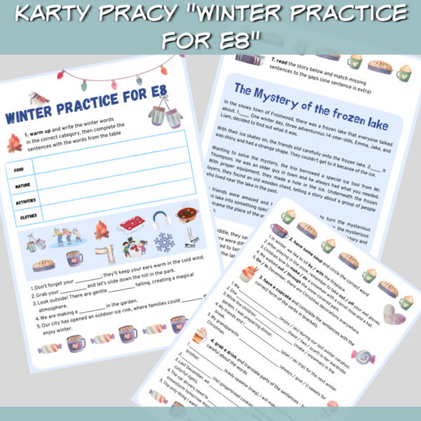 Karty pracy Winter practice for E8