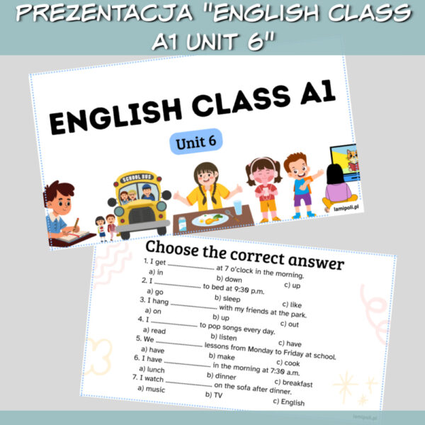 Zestaw English Class A1 Unit 6