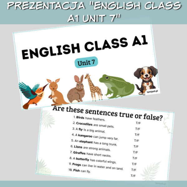 Zestaw English Class A1 Unit 7