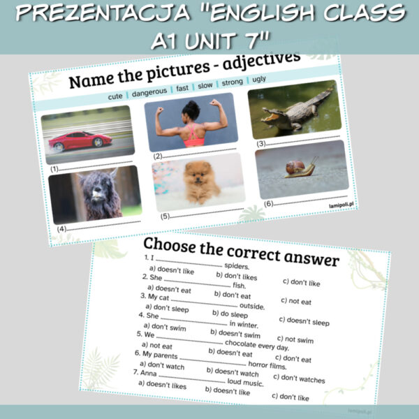 Zestaw English Class A1 Unit 7