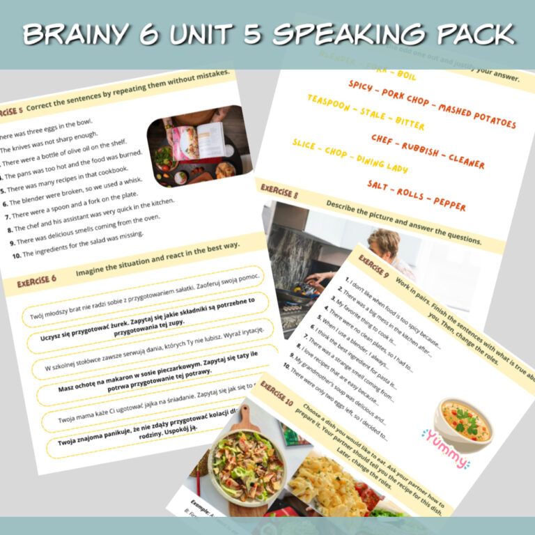 Brainy 6 Unit 5 Speaking Pack do druku - Lamipoli