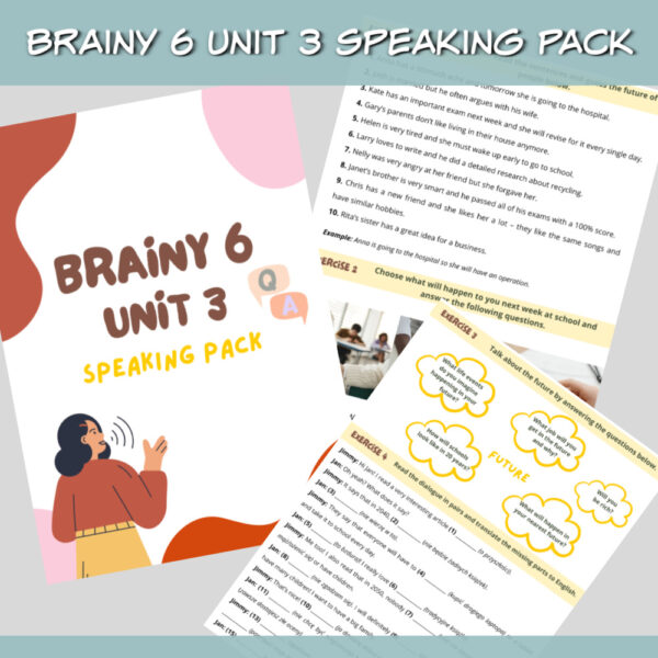 Brainy 6 Unit 3 Speaking Pack do druku - Lamipoli