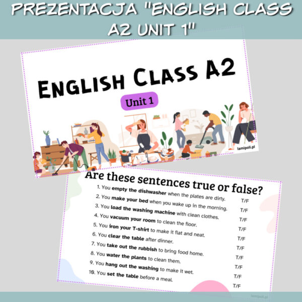 Zestaw English Class A2 Unit 1 - Lamipoli