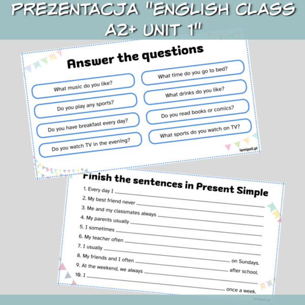 Zestaw English Class A2+ Unit 1 - Lamipoli