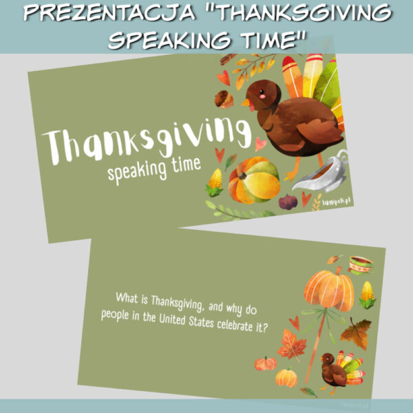 Prezentacja Thanksgiving Speaking Time online