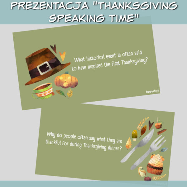 Prezentacja Thanksgiving Speaking Time online