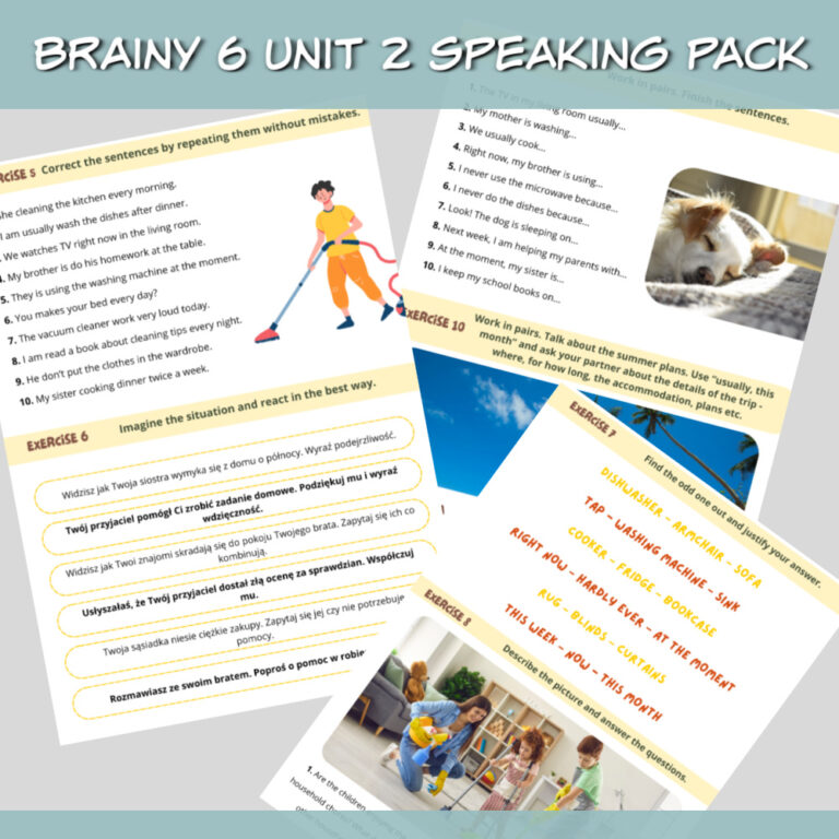 Brainy 6 Unit 2 Speaking Pack do druku - Lamipoli