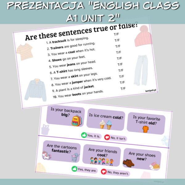 Zestaw English Class A1 Unit 2