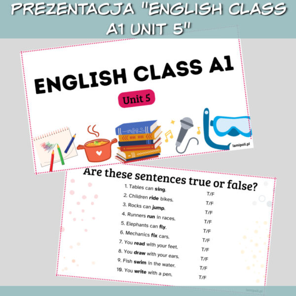 Zestaw English Class A1 Unit 5