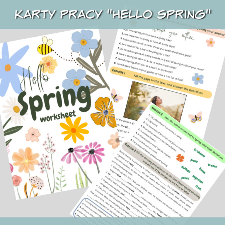 Karty pracy Hello Spring - Lamipoli