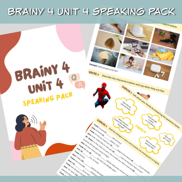 Brainy 4 Unit 4 Speaking Pack do druku